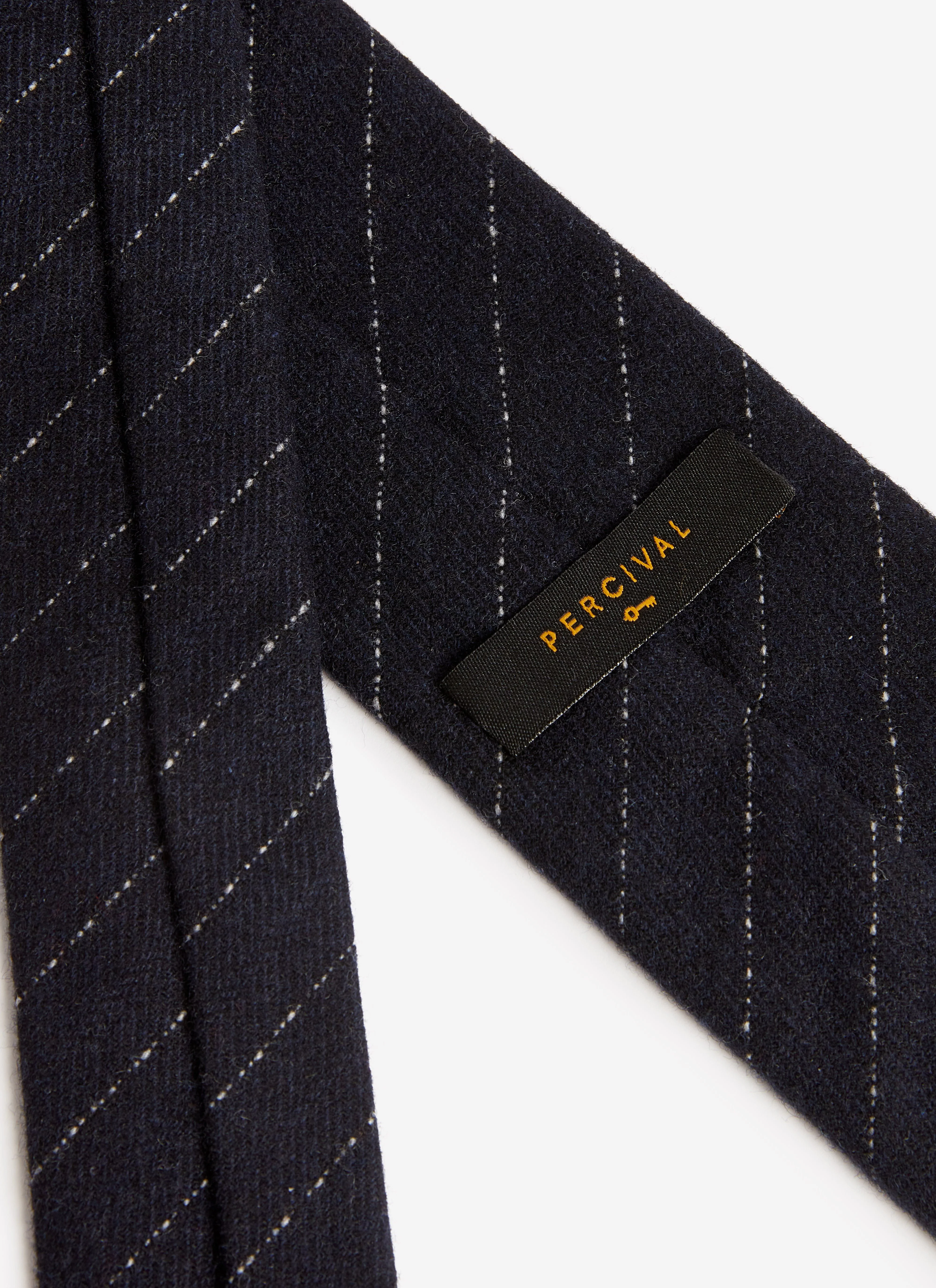 Textured Stripe Tie | Navy - Image 3