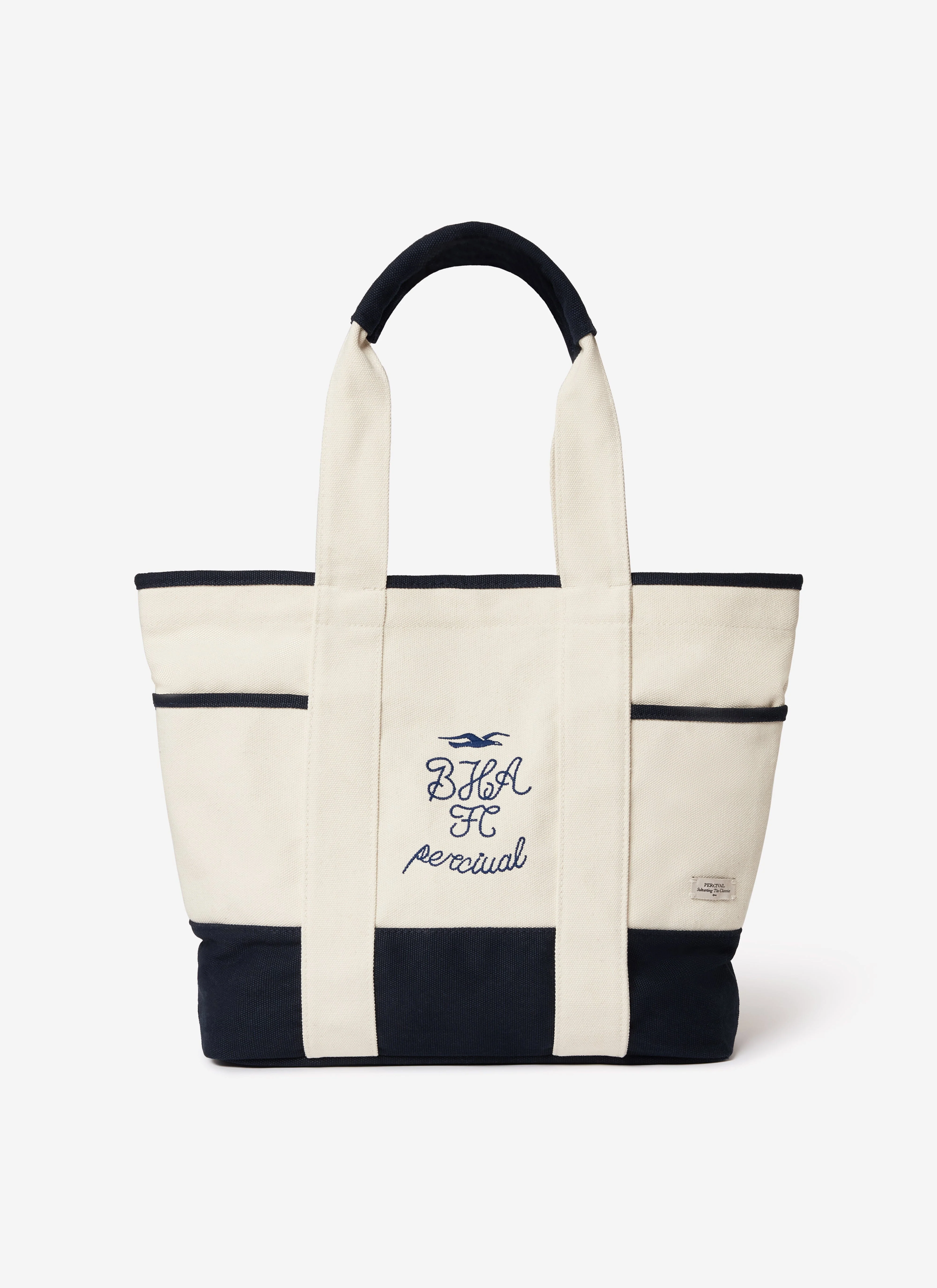 Tote Bag | Brighton & Hove Albion F.C. x Percival | Cream Navy - Image 6