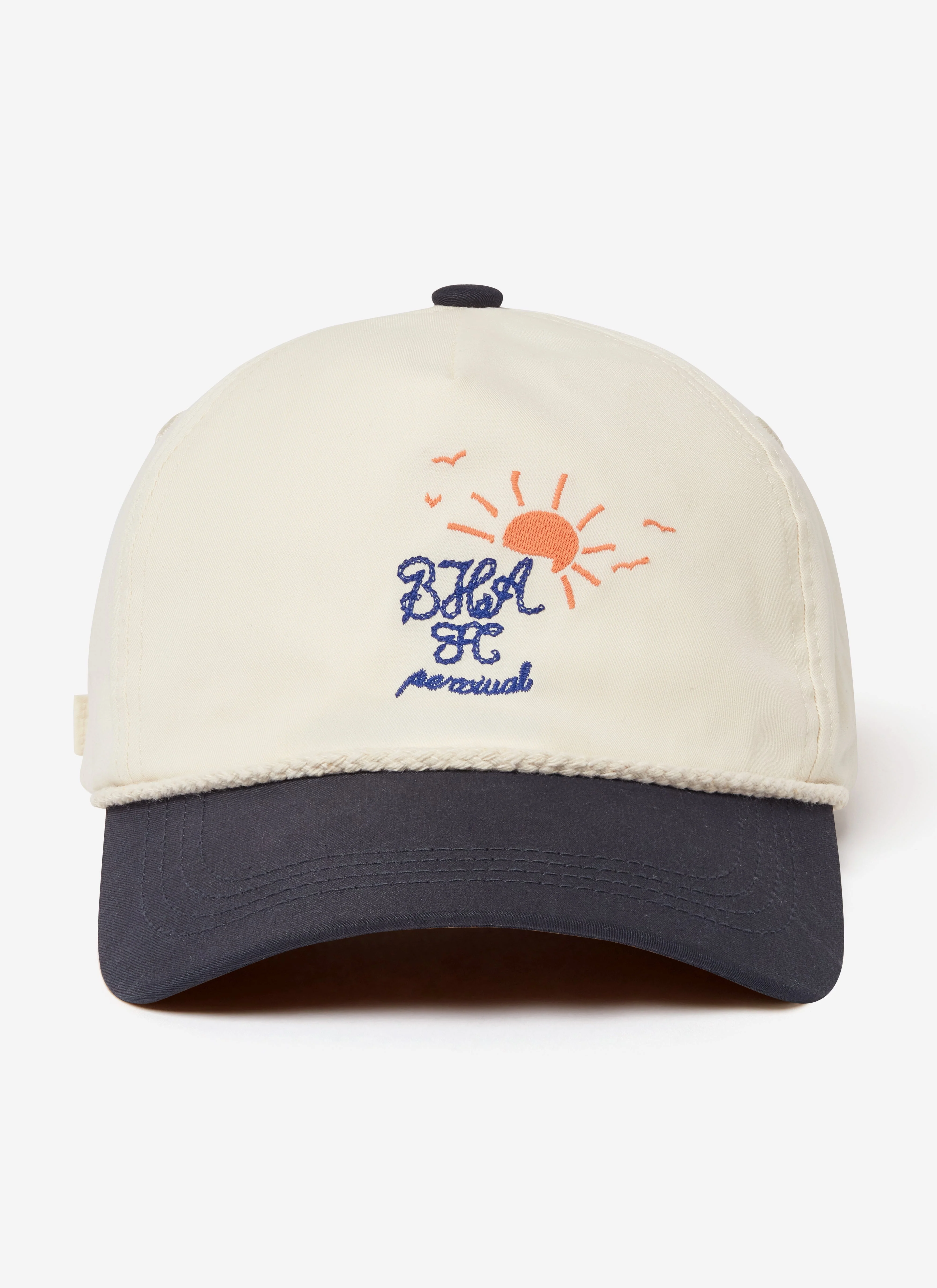 Trucker Cap | Brighton & Hove Albion F.C. x Percival | Cream Navy - Image 6