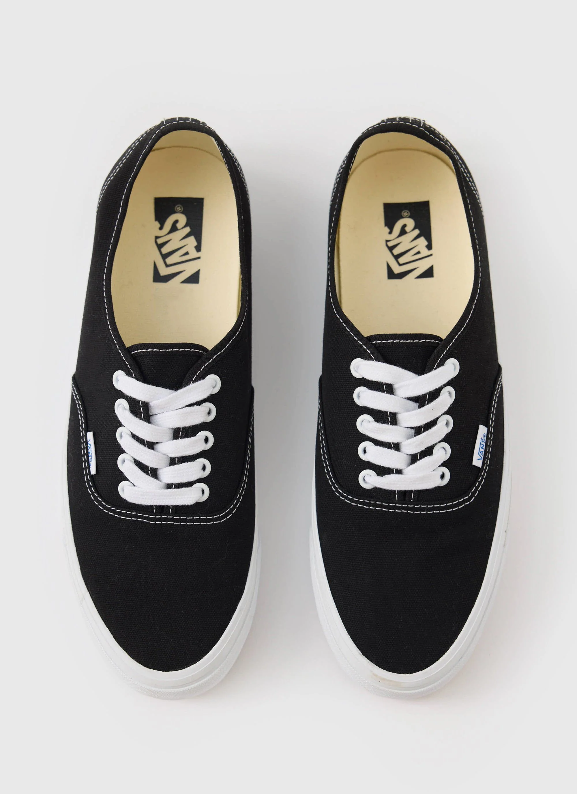 Vans | Premium Authentic 44 Shoe | Black with White - Image 2