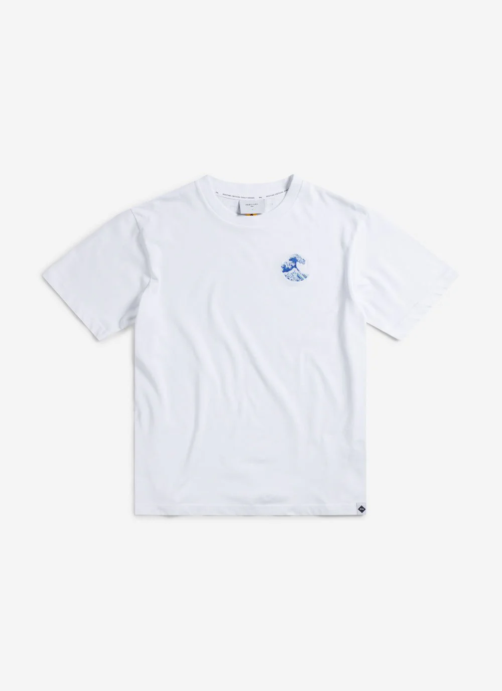 Wave T Shirt | Embroidered Organic Cotton | White - Image 5