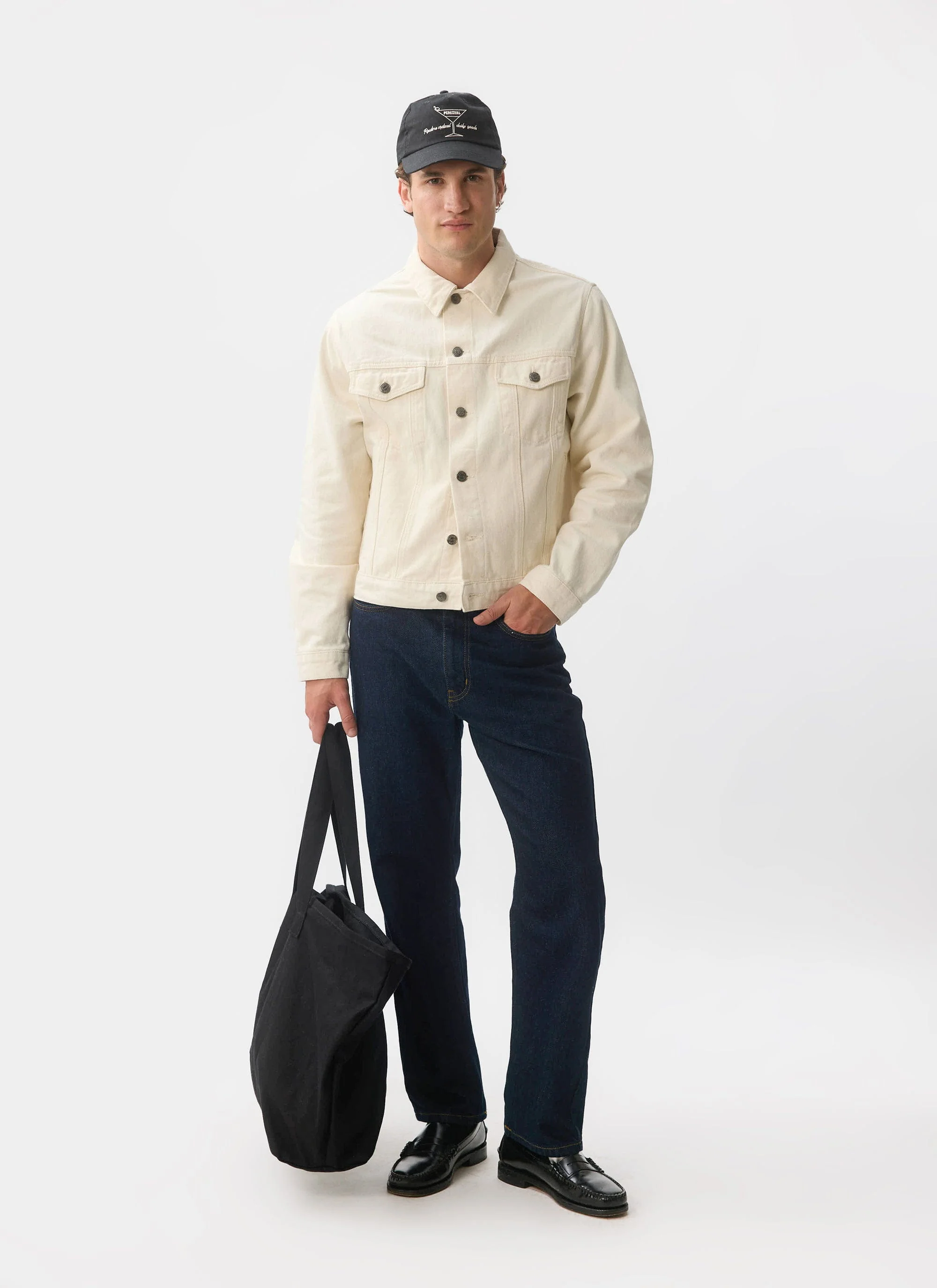 Western Trucker Jacket | Denim | Cream