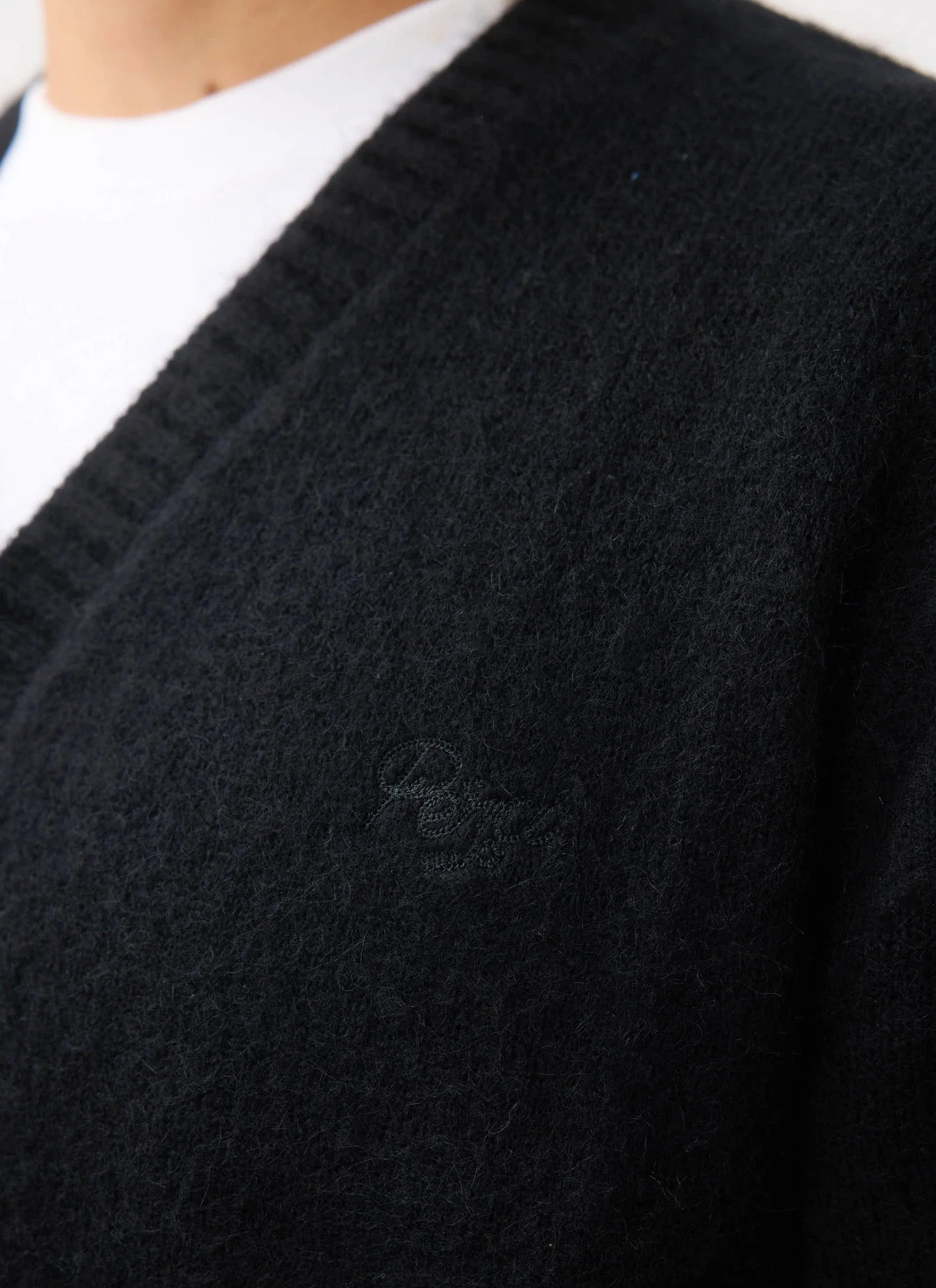 White Glove Cardigan | Mohair | Black - Image 4