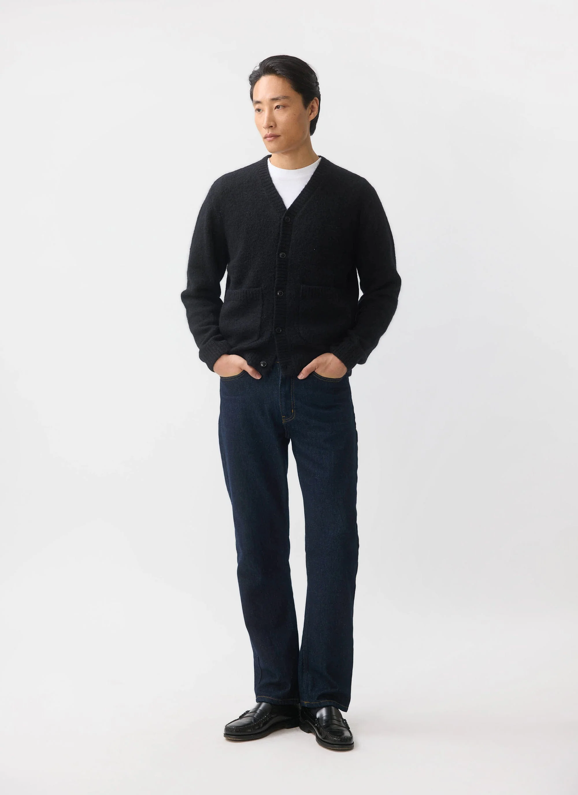 White Glove Cardigan | Mohair | Black - Image 9