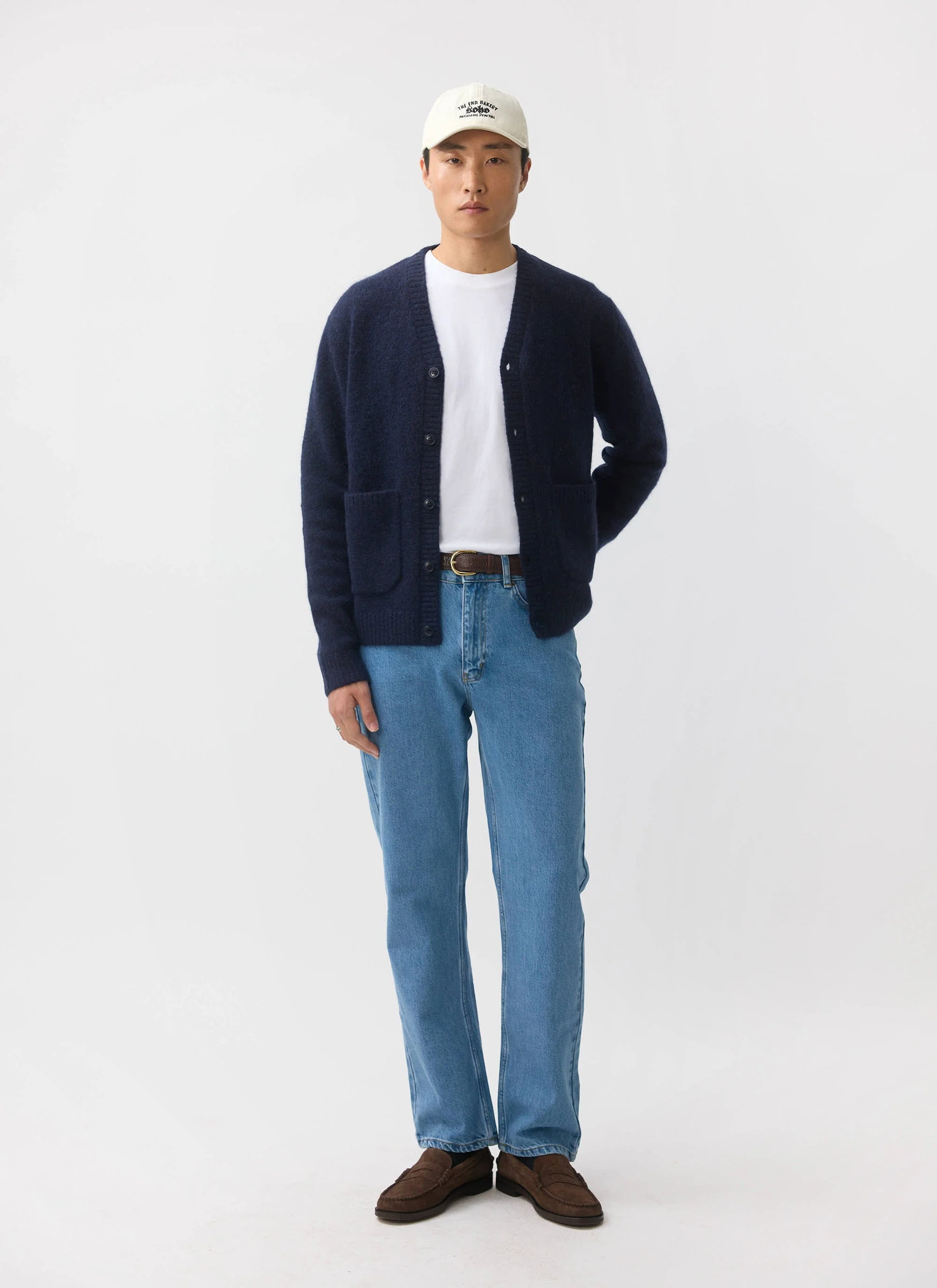 White Glove Cardigan | Mohair | Navy - Image 2