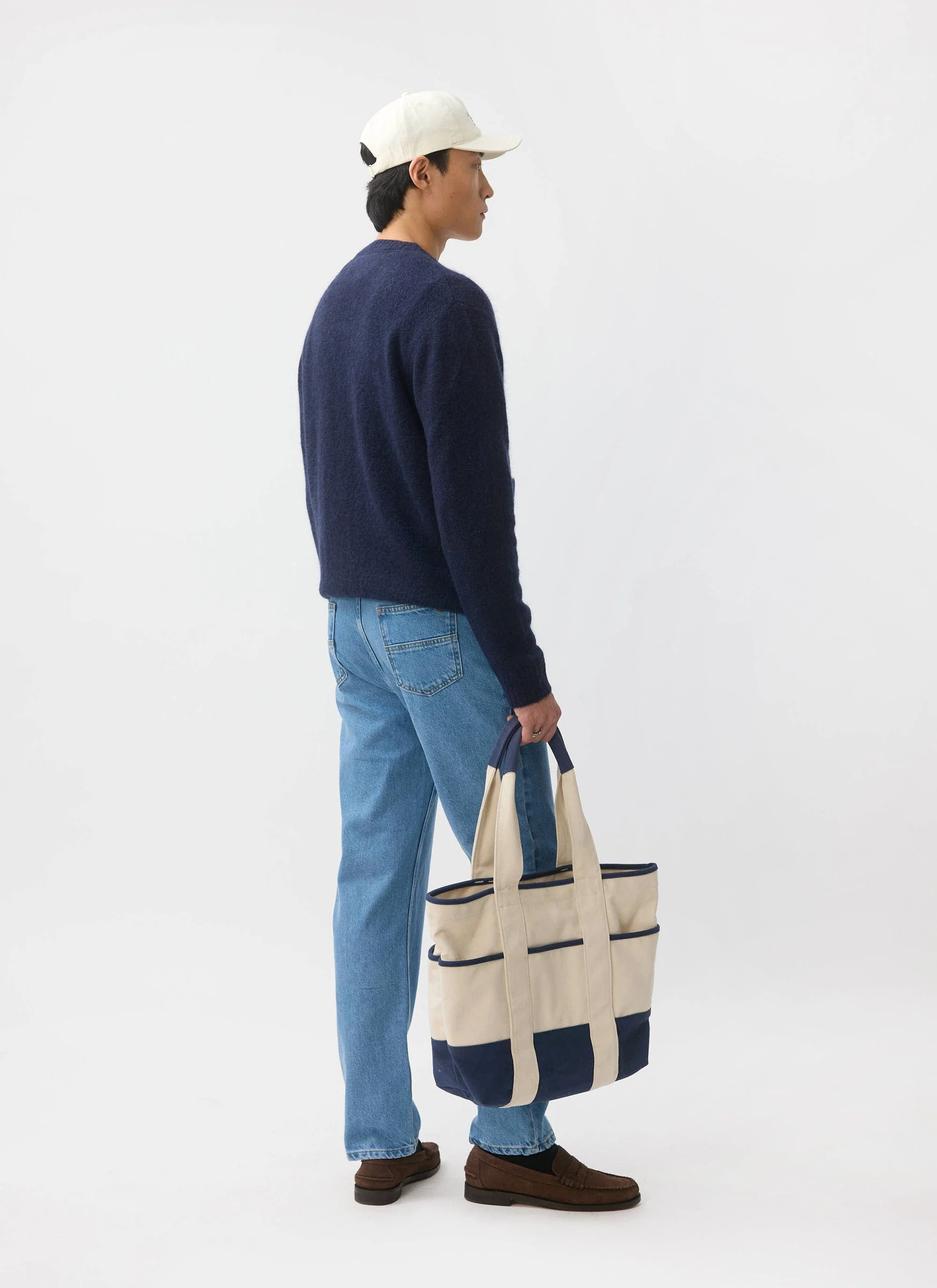 White Glove Cardigan | Mohair | Navy - Image 3