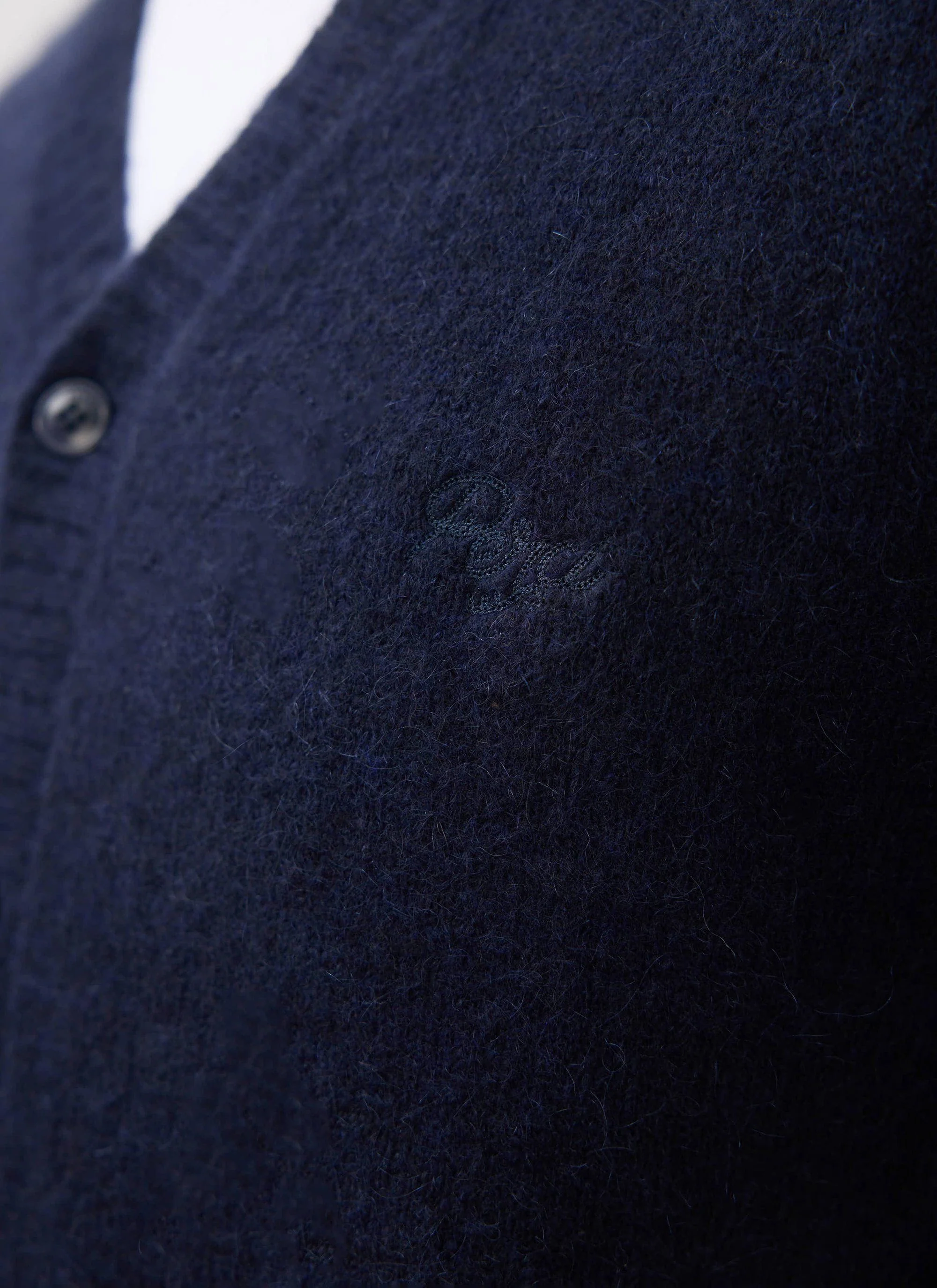 White Glove Cardigan | Mohair | Navy - Image 8
