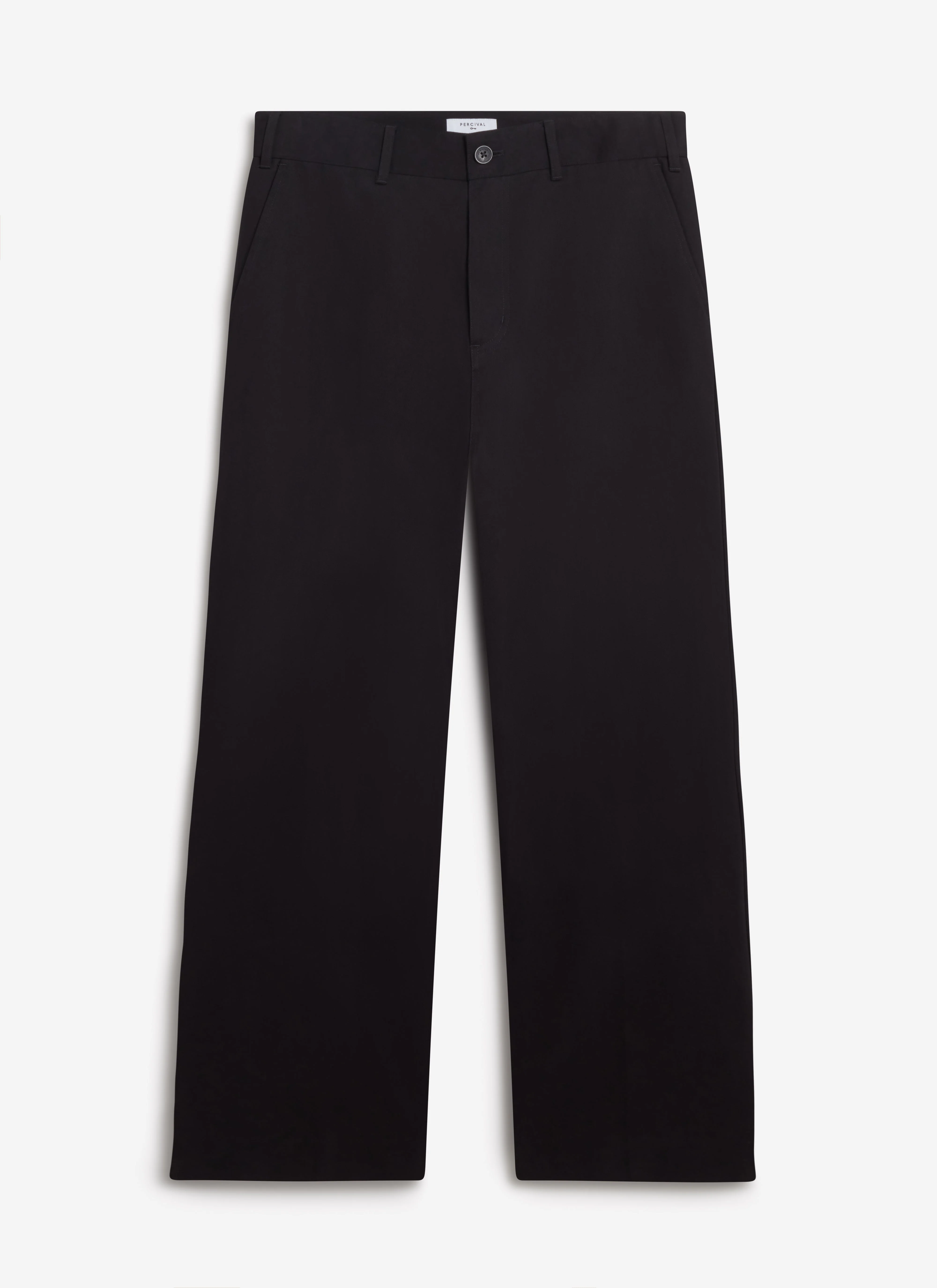 Wide Leg Chino | Cotton | Black - Image 6
